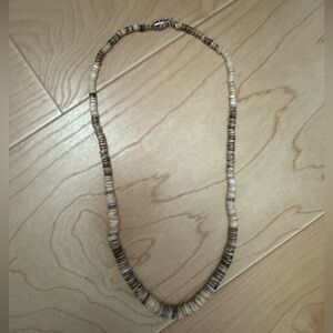 Vintage Y2K MermaidCore Mermaid Puka Pink Shell Heishi Necklace Beach Surf